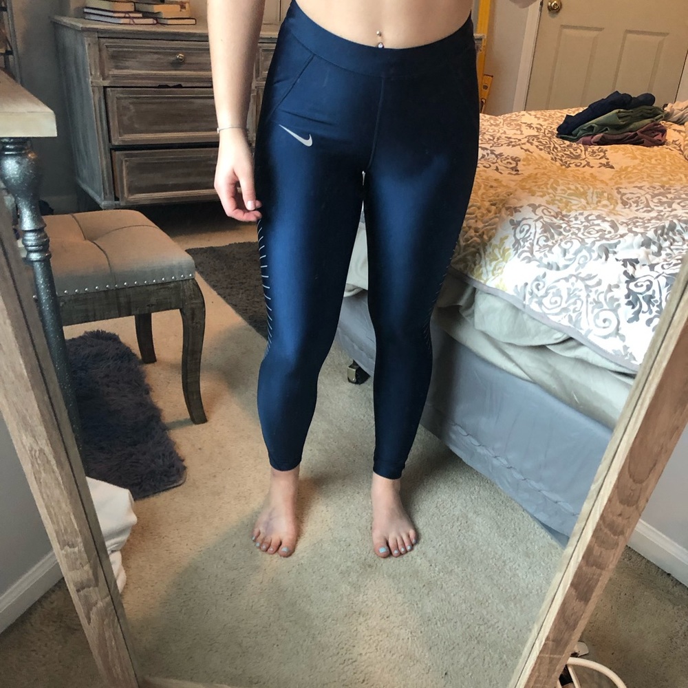 Metallic Nike leggings